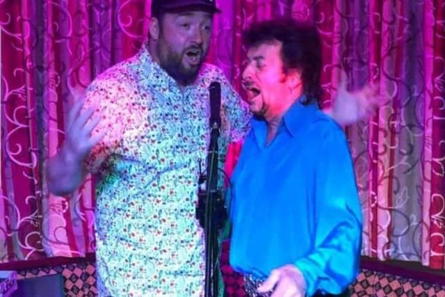 Jason Manford sings a duet with musician Danny Wilde earlier this year