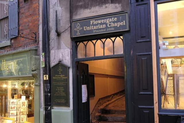 Whitby's hidden chapel, tucked away between the Java Cafe and the Sutcliffe Gallery