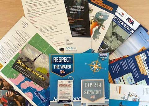 The new safety pack developed by staff at Scarborough RNLI.