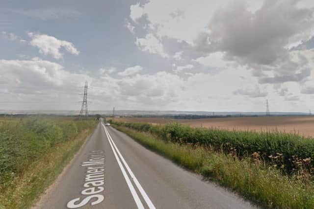 A 17-year-old boy suffered serious injuries in a head-on crash on Seamer Moor Lane in Scarborough (Photo: Google)