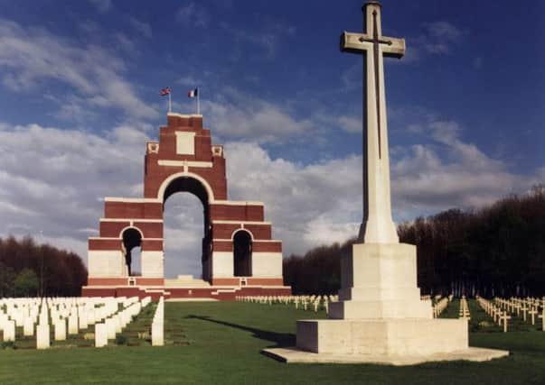 The Thiepval Memorial in France.