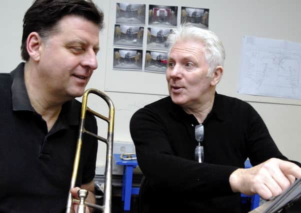 John McArdle and Andy Dunn in rehearsals