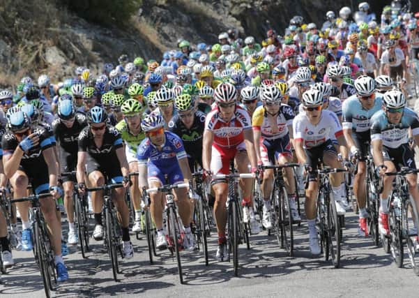 Riders climb towards Vizzavona pass during the second stage of the Tour de France in 2013. Picture: AP Photo/Laurent Cipriani