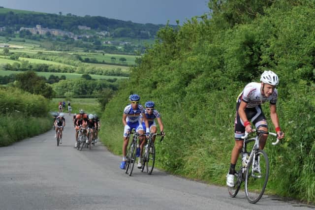 Josh Edmondson, far right, is hoping for a big year with Team Sky. Picture Bruce Rollinson.