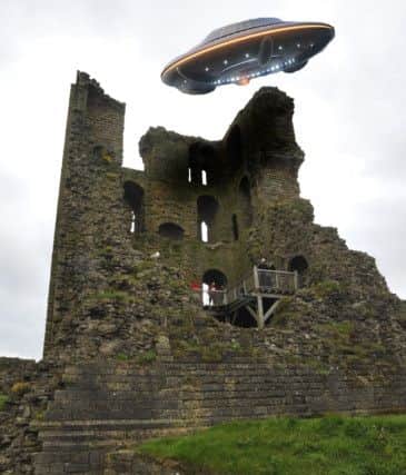 Composite Pic
A UFO over Scarborough Castle
Picture by Neil Silk
25/05/14