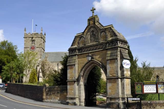 All Saints Church, Hunmanby, and Admiral's Arch