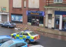 The scene at Cliff Street, Bridlington
