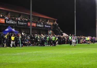 1200 flocked to Silver Royd as Yorkshire Carnegie tackled Rotherham Titans on Friday night. Pictures: Andy Standing