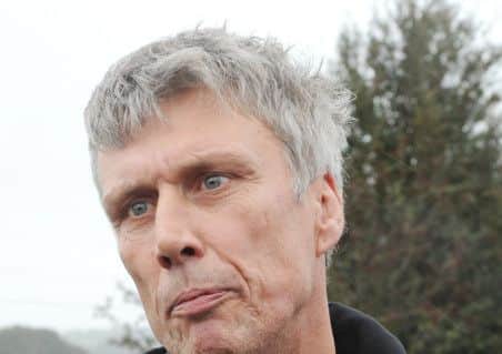 East Yorkshire Fracking Site. -- Visit by Bez of the group Happy Mondays. --
NDTP PA1442-5h