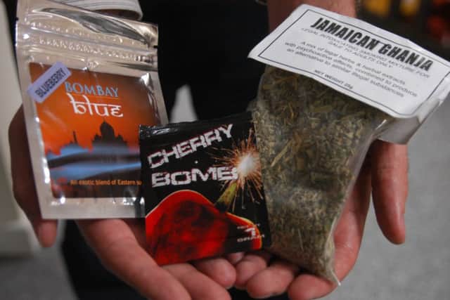 The council wants to ban 'legal highs' like these from being sold over the counter in the town