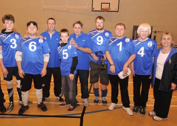 144332a
Goalball championships at YCC
The Scarborough Panthers team
Picture by Neil Silk
25/10/14
