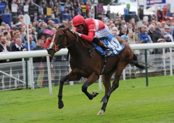 Tiggy Wiggy ridden by Richard Hughes wins the Pinsent Masons Lowther Stakes during Day Two of the 2014 Welcome To Yorkshire Ebor Festival at York Racecourse, York. PRESS ASSOCIATION Photo. Picture date: Thursday August 21, 2014. See PA story RACING York. Photo credit should read: Anna Gowthorpe/PA Wire