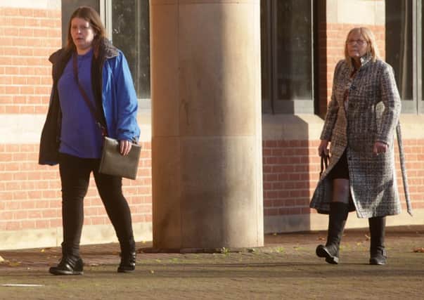 Margaret Koralewski, 65 and daughter Siobhan, 28, who are accused of neglect and ill treatment at a residential home, arrive at Teesside Crown Court

17 November 2014. Picture Ceri Oakes/Ross Parry