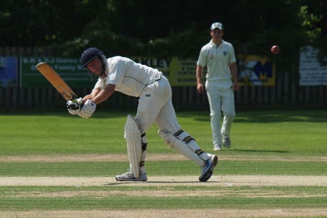 Forge Valley skipper Tom Brough finds the boundary backward of square-leg on his way to 574 runs, winning him the premier division award