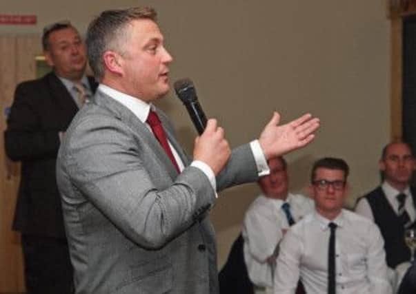 Darren Gough at the fundraiser for Scalby CC