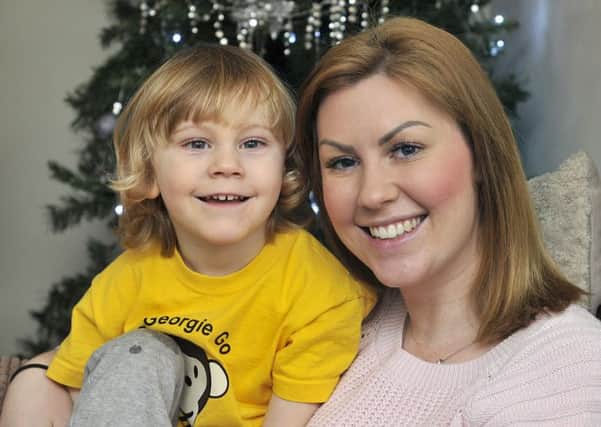 Go Georgie Go charity. With Georgie ,Mum Naomi Jamieson pic Richard Ponter 145203c