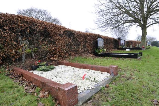 Jaconelli grave site. pic richard ponter 150103