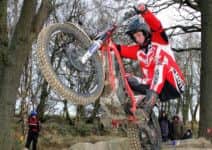 Dan Peace in action at Harwood Dale