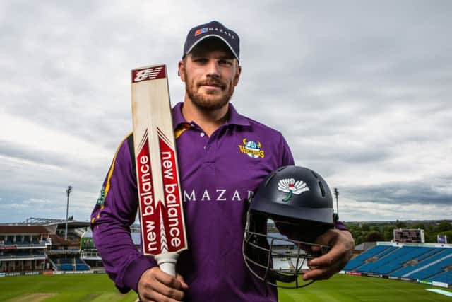 Aaron Finch (above) and Glenn Maxwell (below) have signed for Yorkshire's 2015 T20 Blast campaign, with Finch expected to be available for all three competitions this season.