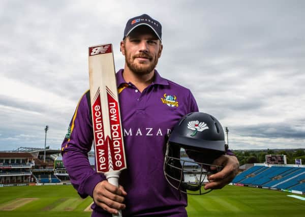 Aaron Finch (above) and Glenn Maxwell (below) have signed for Yorkshire's 2015 T20 Blast campaign, with Finch expected to be available for all three competitions this season.