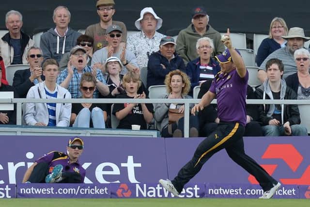 Yorkshire's Adam Lyth and Aaron Finch teamed-up to take a stunning catch in last year's t20 Blast. Tickets are now on sale for the 2015 competition