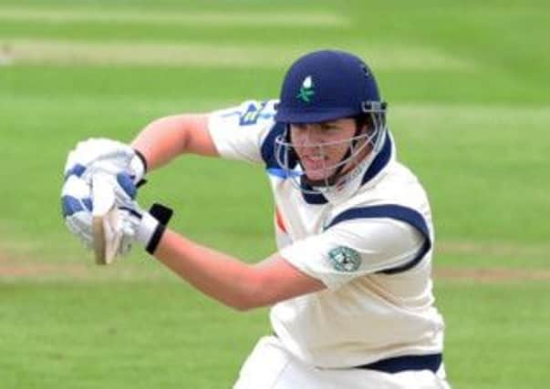 Yorkshire batsman Alex Lees