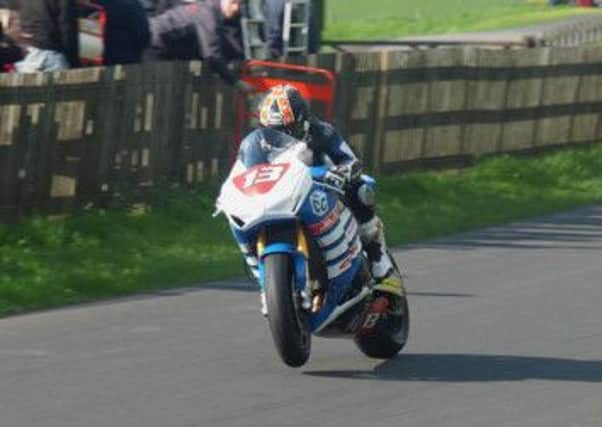 Irishman Lee Johnston in action at Oliver's Mount in 2014