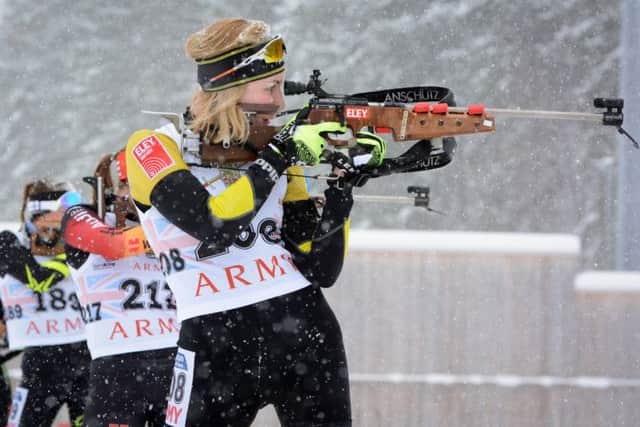 Sophie Hopkins takes aim
