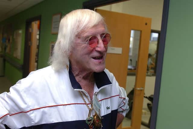 Jimmy Savile opened the Spinal Injuries Rehabilitation centre at Pinderfields Hospital.