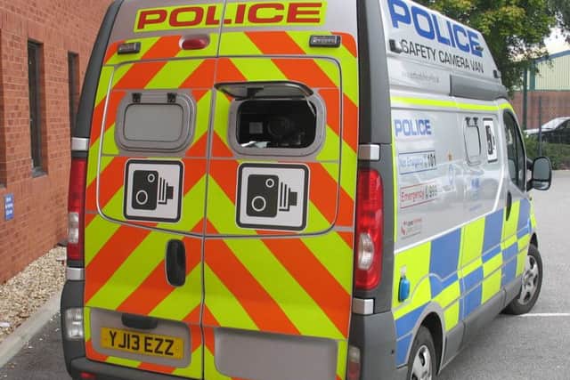 Mobile speed camera van