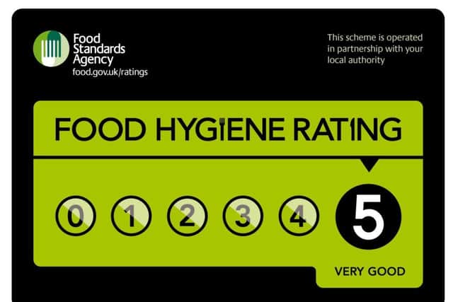 A five-star Food Hygiene Rating
