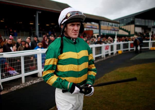 File photo dated 20-02-2015 of Jockey Tony McCoy during Andrew West Race Day at Exeter Racecourse, Exeter. PRESS ASSOCIATION Photo. Issue date: Wednesday March 4, 2015. Tony McCoy insists his impending retirement will not even cross his mind when he lines up for his final Cheltenham Festival. See PA story RACING Cheltenham McCoy. Photo credit should read David Davies/PA Wire.