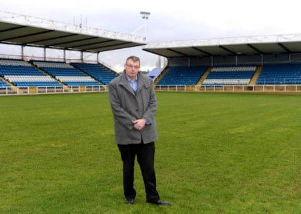 Pat Cluskey on the pitch at Featherstone Rovers. (p622b504)