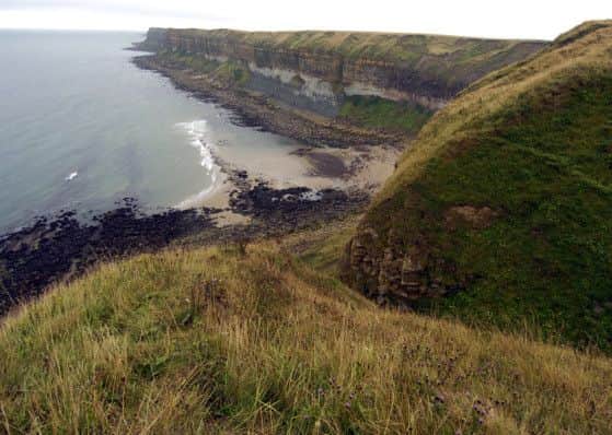 Girl falls more than 200ft over sheer cliffs, Chimney Hole (right of pic),