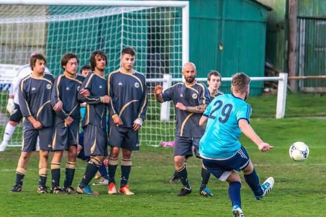 Newlands take the lead with a precise free-kick
picture: Brian Murfield