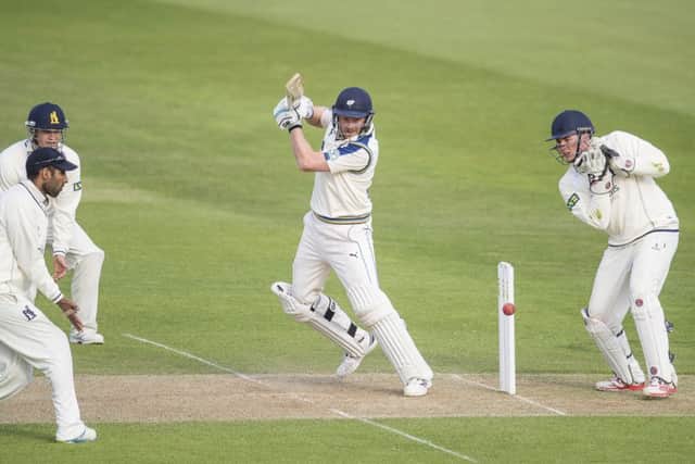UNDER PRESSURE: Yorkshire captain Andrew Gale hits out. Picture: SWPIX.COM