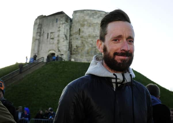 Sir Bradley Wiggins at the Eve of Tour Celebration, Castle Museum, York, for the Tour de Yorkshire.  30 April 2015.  Picture Bruce Rollinson