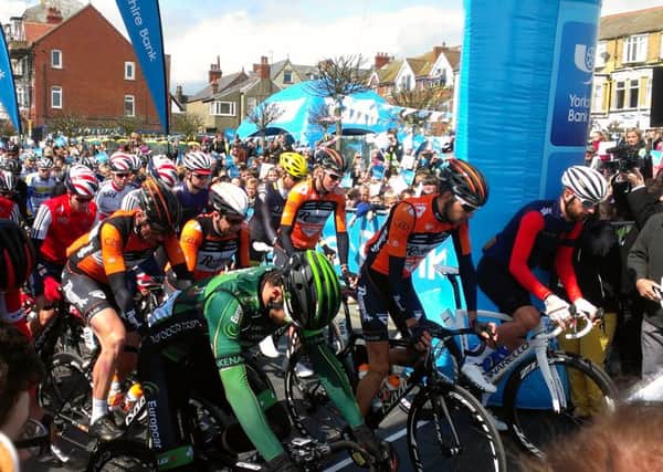 The start of the Tour de Yorkshire