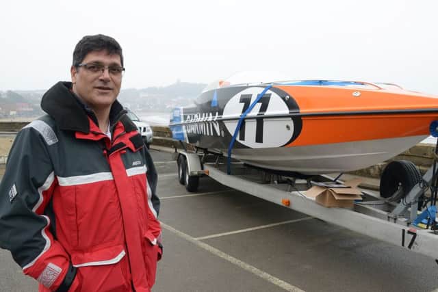 Scarborough SPA
Eugene Bari pictured with his power Boat at the Y15 Conference.
PA1512-13
