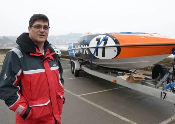 Scarborough SPA
Eugene Bari pictured with his power Boat at the Y15 Conference.
PA1512-13