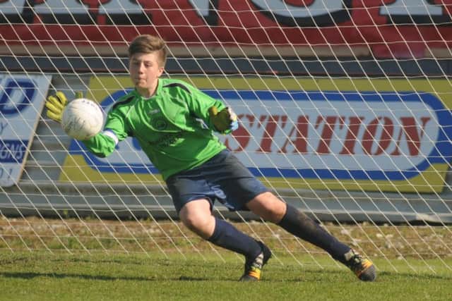 A great save from one of the finals at Queensgate