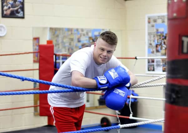 Boxer George Rhodes poised for a great future. Pictured at Westway Boxing Gym. pic Richard Ponter 150508d