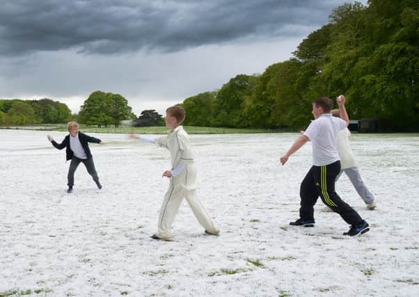 Wykeham Cricket Ground.
Inter Schools cricket called of due to freak hail storm.
PA1521-4d
Its just not Cricket