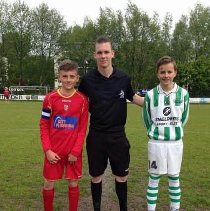 Boro's under-13s prepare to kick-off against Dutch opponents