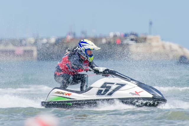 In action at the P1 SuperStock in Scarborough. Pictures by Harry Atkinson