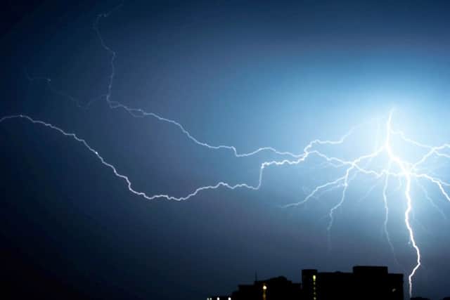 Lightning strikes could hit the North East.