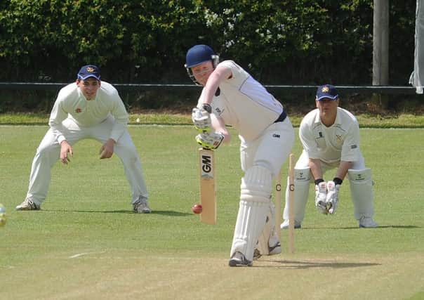 Cayton Cricket Ground
Cricket Action from Cayton Vs Scalby (Scalby batting)
PA1523-21e
Joe Hills batting