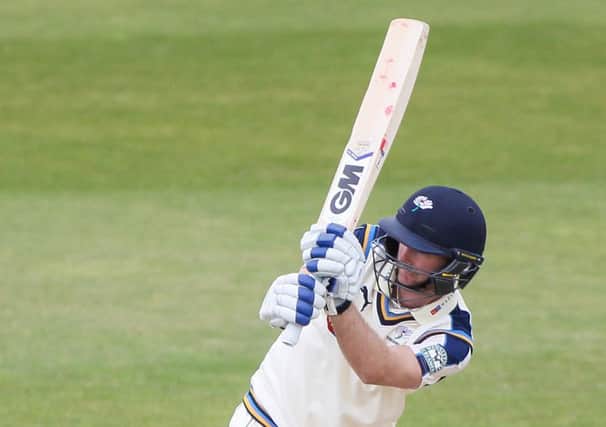 Adam Lyth was Yorkshires top-scorer in their second innings yesterday as they beat Middlesex in the County Championship Division One (Picture: Alex Whitehead/SWpix.com).