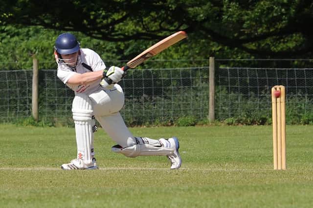 Wykeham Cricket GroundUnder 15's ActionWykeham Vs PickeringPickering into Bat with Owen Cowton & Luke Bolderson doing the batting with Adam Eustace and Megan Holt bowling.PA1523-25fBolderson not out