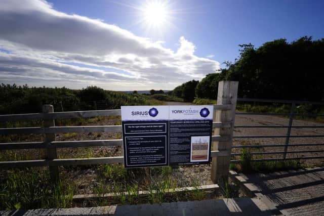 The proposed site for the York Potash Mine near Whitby in the North York Moors National Park